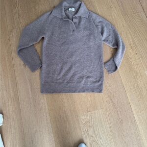 NWOT TNUCK Collared Cashmere Sweater